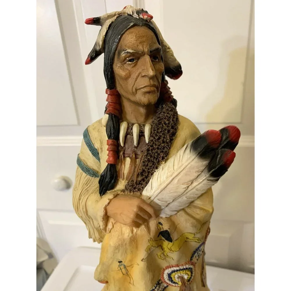 Native American Indian Resin Statue 21
